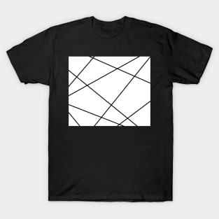 Geometric abstract - white and black. T-Shirt